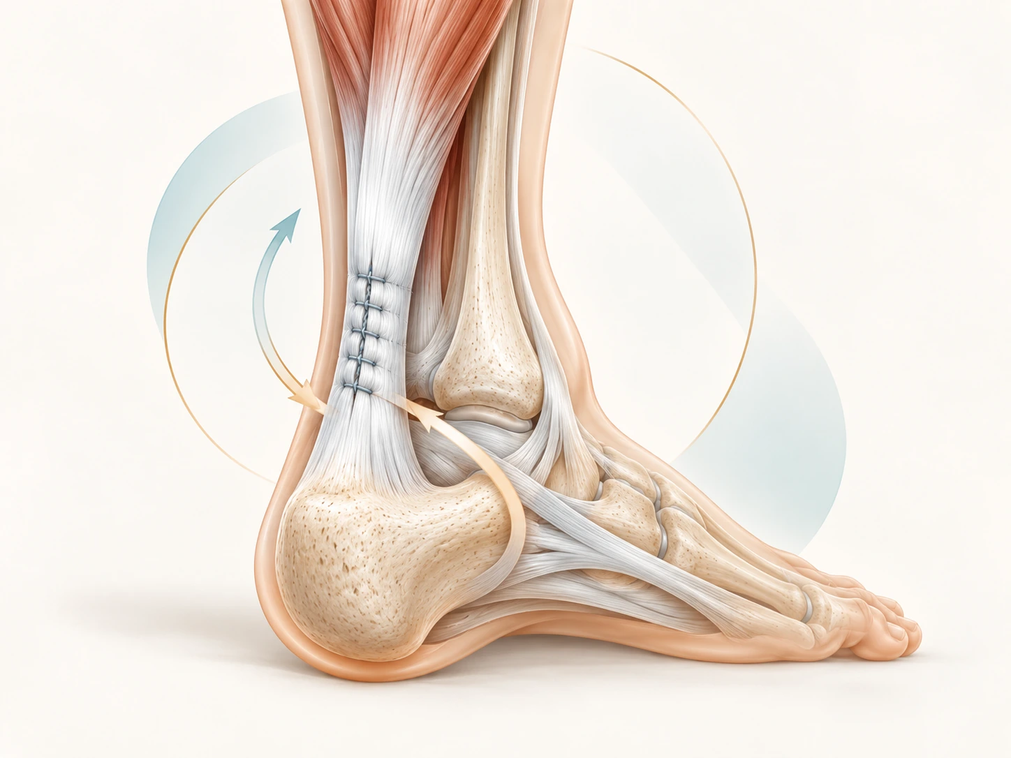 Illustrative diagram – Achilles tendon surgery