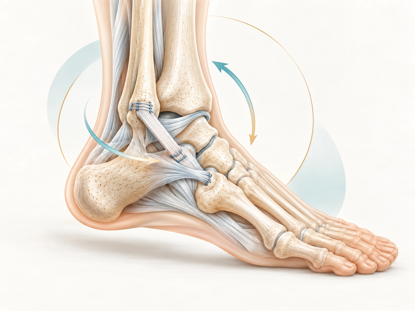 Illustrative diagram – Ankle ligament reconstruction