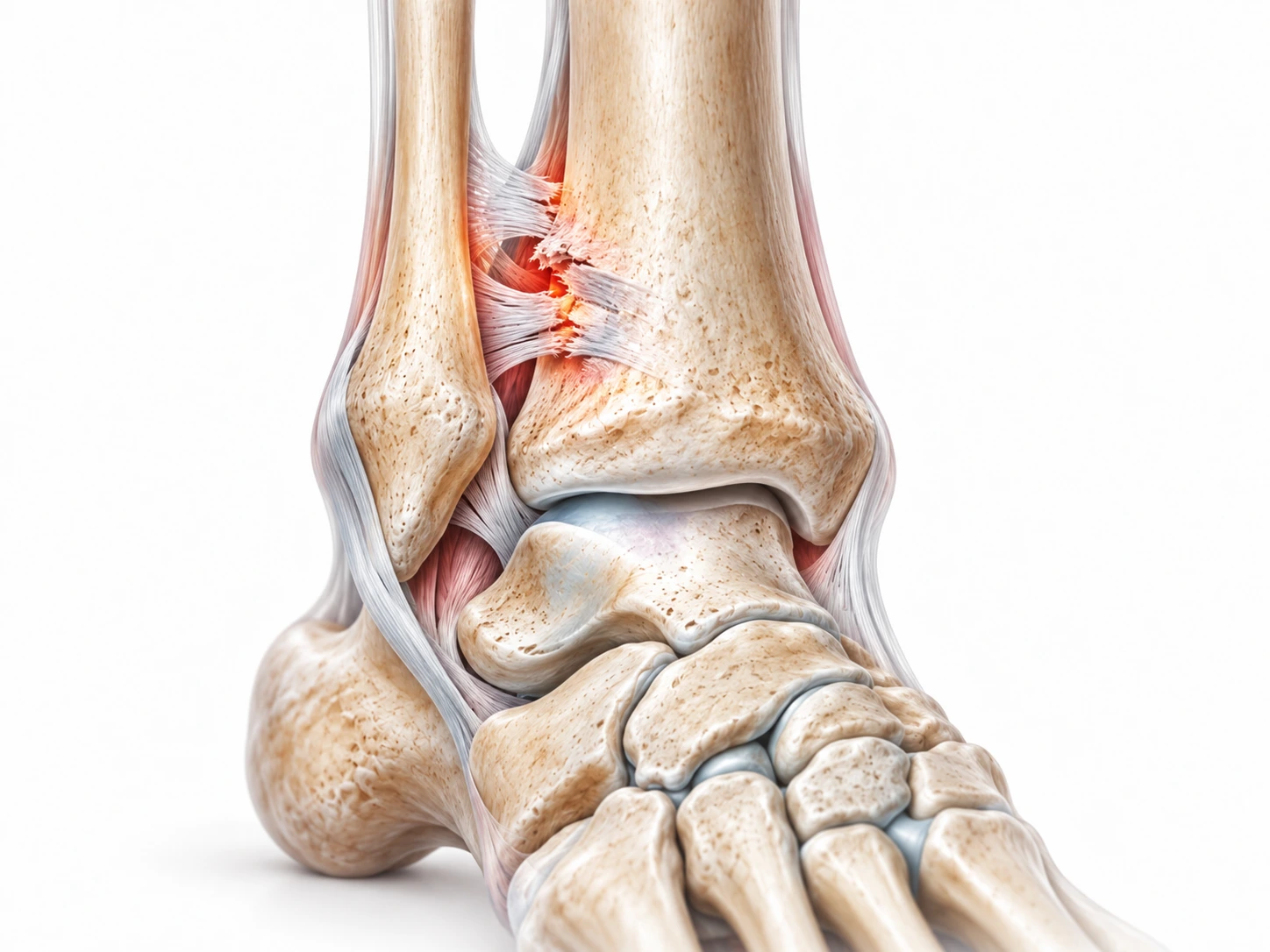 Medical illustration showing Syndesmosis injuries